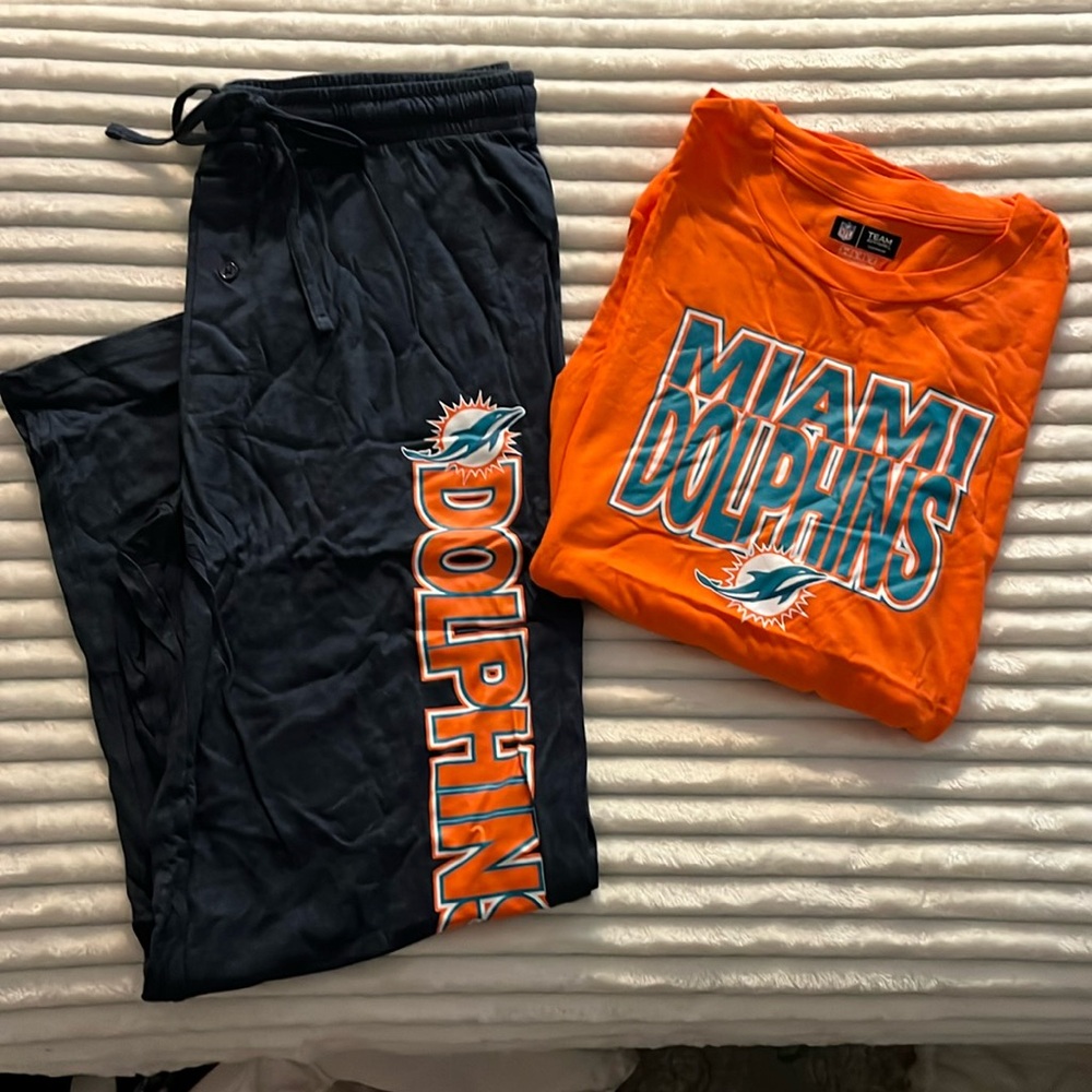 Miami dolphins pajama set